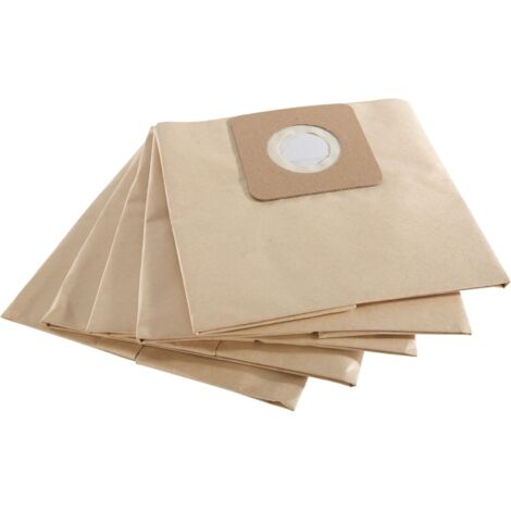 Lot de 5 sacs à poussière pour aspirateurs industriels – Papier multicouche – Résistance à la déchirure – Compatible AREBOS 2300W (1/5)