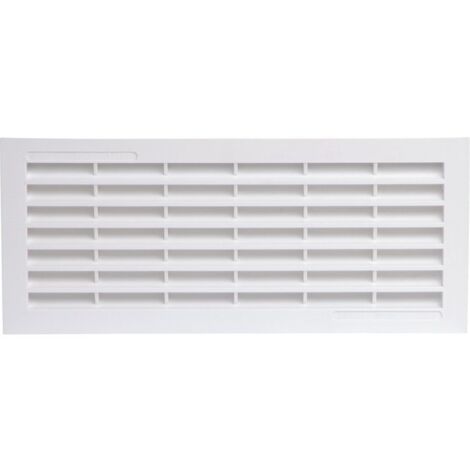 Girpi – Grille aération VMC 132 x 338 mm – Avec moustiquaire – Pour ventilation optimale espaces confinés – Débit max 150 m³/h