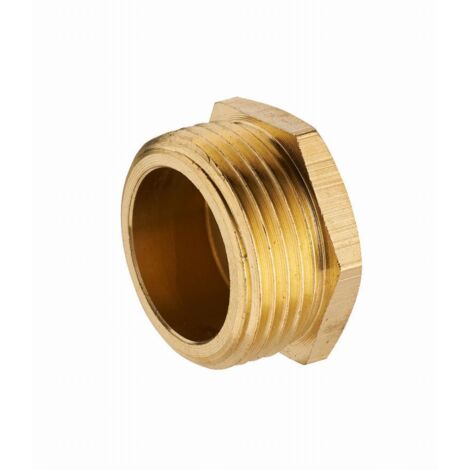 Noyon & Thiebault – Bouchon laiton mâle 1' (26x34) – Raccord pour installations d'eau potable – Pression maximale 10 bar – Étanchéité avec joints fibres - 233-26S1