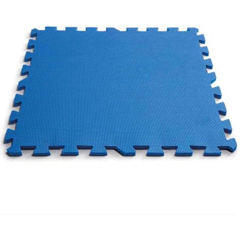 Intex – Tapis de sol pour piscine 8 pcs 50 x 50 cm – Polyéthylène bleu – Protection pour sols de piscine, tente et spa – Isolation thermique