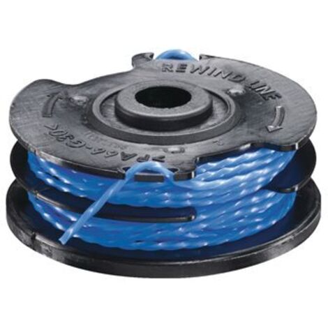 RYOBI Lot de 2 bobines double fil torsadé 1.5mm pour coupe-bordures - RAC109