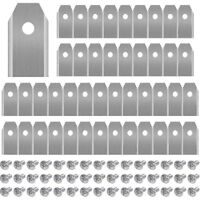 CREA 45 X lames de couteau en titane pour toutes les tondeuses robotiques Husqvarn/automower/Yardforce/gardena (3g-0,75 mm) avec 45 vis, lames de rechange pour les modèles 105,3