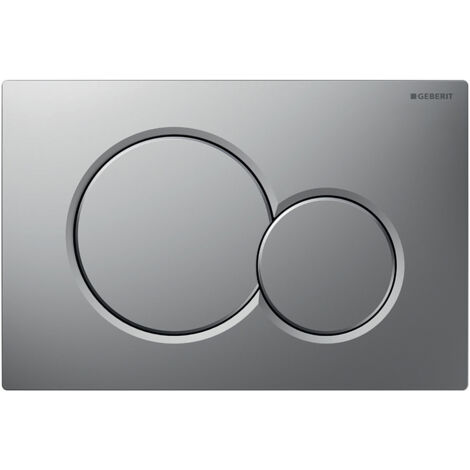 Plaque de commande WC Geberit Sigma01 – Double touche – Chrome mat – Dimensions 246 x 164 x 13 mm – Installation sans outil