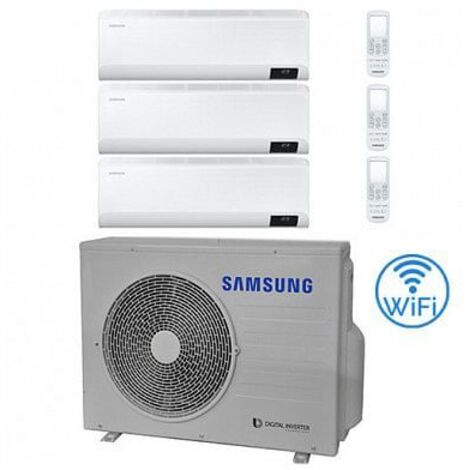 Samsung WINDFREE AVANT R32 Wifi Test-Split-Inverter-Klimaanlage 9000 + 9000 + 9000 BTU mit E.U. AJ052TXJ3KG/EU NEU Klasse A+++/A++