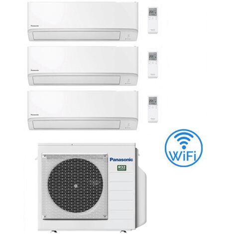 Climatiseur split Inverter Panasonic série TZ Wifi R32 d'essai 9000 + 9000 + 12000 BTU avec certification UE CU-3Z68TBE Classe A++/A+