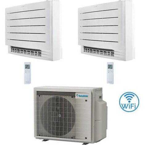 Daikin – Climatiseur réversible 9000 BTU – Double split Inverter R32 – Classe A+++/A++ – Fonction Heat Plus et Flash Streamer – Silencieux 19 dBA