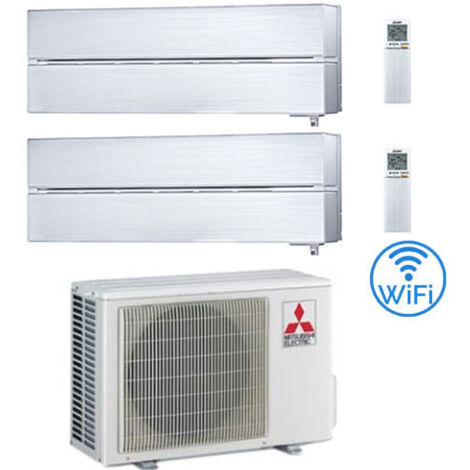 Climatiseur Mitsubishi Kirigamine Style Wifi R32 Blanc perle Double Split Inverter 9000 + 9000 BTU avec U.E. MXZ-2F53VF Classe A+++/A++ (1/5)