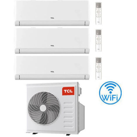 Climatiseur split Inverter TCL BreezeIN série P5 Wifi R32 9000 + 9000 + 12000 BTU avec certification européenne MT2730 Classe A++/A+