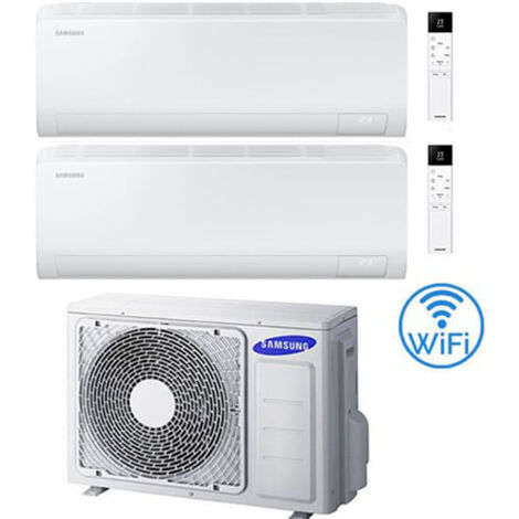 Climatiseur double split Inverter Samsung CEBU S2 R32 Wi-Fi 9000 + 12000 BTU avec certification UE AJ050TXJ2KG/EU NEUF 2025 Classe A+++/A++