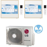 Climatiseur double split Inverter LG Artcool Gallery LCD R32 9000 + 12000 BTU avec certification UE MU3R21 NOUVEAU Classe A+++/A+