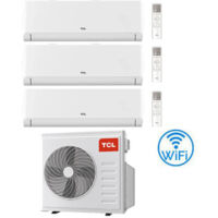TCL – Climatiseur split Inverter 9000 + 9000 + 12000 BTU – Wifi R32 – Classe A++/A+ – Technologie Inverter – Contrôle à distance