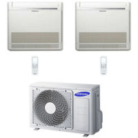 Climatiseur Samsung Console R32 Dual Split Inverter 12000 + 12000 BTU avec certification UE AJ050TXJ2KG/EU Classe A+++/A++