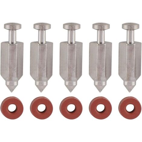 Reparatursatz für die Schwimmerventil-Nadelsitzdichtung von Briggs & Stratton Vergaser-Vergasermotoren (5 PS und 6 PS) mit den Teilenummern 398188, 281144, 299096, 394681 und 83400, 5 PS und 6 PS, 5er (1/5)