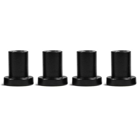 Lot de 4 entretoises pour porte de grange coulissante – Pièces de rechange pour rails de quincaillerie pour porte de grange coulissante, entretoises murales pour rails de quincaillerie pour porte coul (1/5)