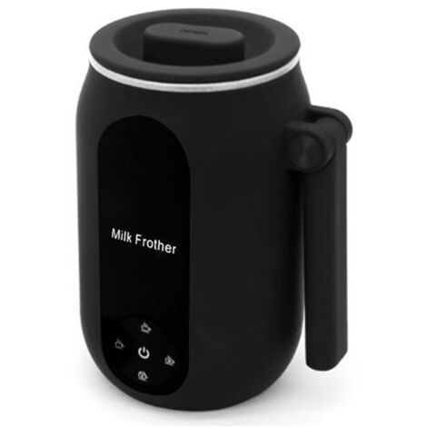 Mousseur à lait électrique 4 en 1, 450 ml, chauffe-lait, cuiseur vapeur avec poignée rotative, pour café, latte, cappuccino (1/5)