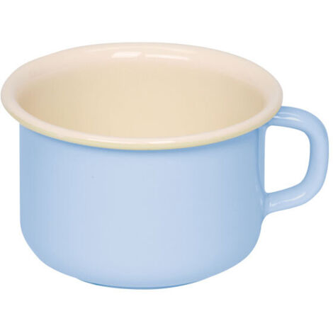 Riess Kaffeeschale Ø10cm 0,4 Liter Emaille Classic Pastell blau (1/5)