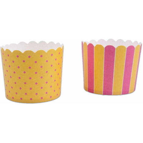 Städter Cupcake Backformen gelb rosa (1/5)
