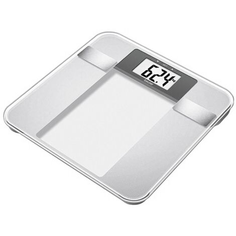 Beurer BG 13 Edelstahl-Glas Personenwaage digitale Anzeige BMI Ermittlung