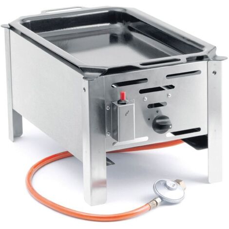 Bake Master Mini-Gasbratpfanne 290 x 480 mm 5,8 kW – Hendi 154601 (1/4)