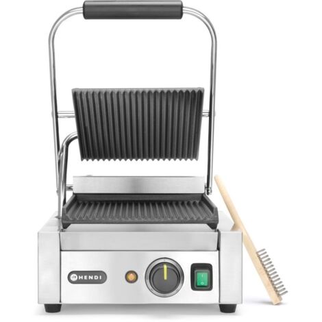 Kontaktgrill, einzeln, gerillt, 1800W - Hendi 263501