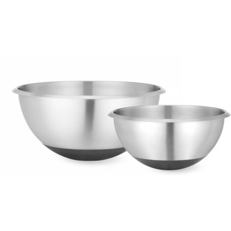 HENDI Rührschüssel mit Silikonboden, 3L, ⌀265x(H)125mm (1/4)
