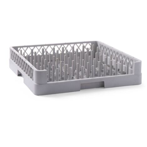 HENDI Geschirrspülkorb für Tabletts, 500x500x(H)100mm