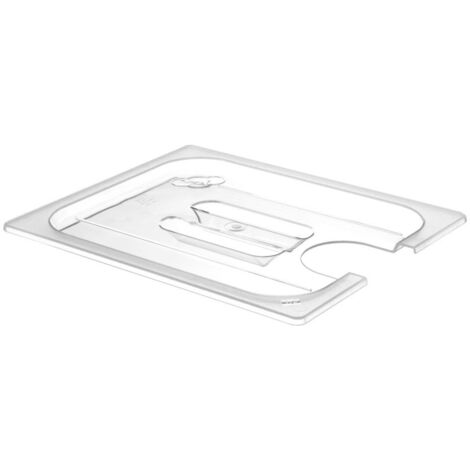 Polycarbonatdeckel mit Aussparung für Sous-Vide für GN 1/2 Behälter - Hendi 864210