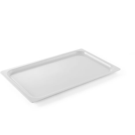 Tablett zum Präsentieren von Gerichten und Speisen 530x325mm GN 1/1 weiß - Hendi 561607