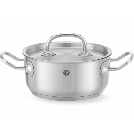 HENDI Bratentopf - mit Deckel, Kitchen Line, 1,5L, ⌀160x(H)75mm (1/5)
