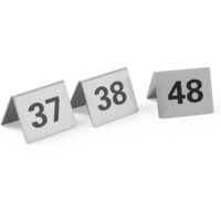 HENDI Tischnummern, Nummer 37-48, 50x35x(H)40mm