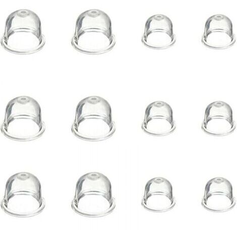 12 Pièces Carburateur Amorce Pompe Ampoule 19 mm et 22 mm Poire Pompe Amorcage Accessoires de Carburateur pour Debroussailleuse Tronçonneuse Souffleur Tondeuse (1/5)