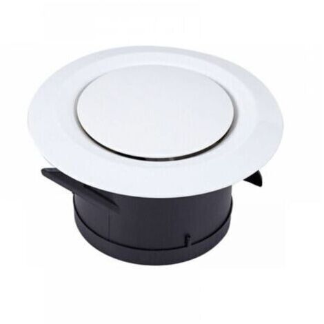 Bouche VMC Ø120mm – Grille de ventilation orientable en ABS – Installation facile au mur ou plafond – Idéale pour salle de bain et cuisine