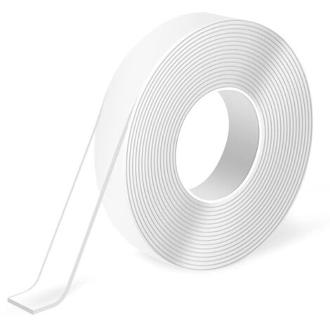 Ruban adhésif double face très résistant, sans trace, amovible, réutilisable, lavable, ruban adhésif multi-usages comme vu à la télévision (1/4)