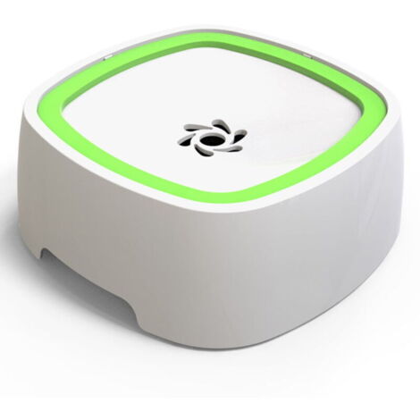Gamelle anti-fuite pour chien avec tapis d'alimentation lente, grand distributeur d'eau anti-éclaboussures pour animaux de compagnie - vert (1/4)