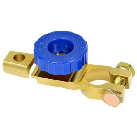 Coupe Circuit Batterie 12V Coupe Batterie Isolateur de Batterie, pour 12V 24V 36V Moto Voiture Camion Bateau Caravane (Blue) (1/5)