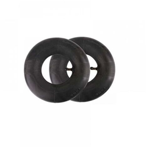 Lot de 2 chambres à air de 4.10/3.50-4" pour chariot à main, chariot de transport, chariot de jardin, tondeuse à gazon - Rechange pour 4,10-4 (1/5)