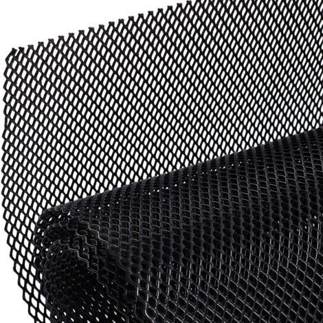 Grille de calandre universelle en aluminium 100x33cm – Maille 6x3mm anti-corrosion – Protection pare-chocs et moteur – Installation facile