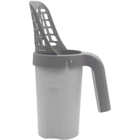 Pelle à litière portable de grande capacité avec support amovible intégré et filtre à excréments (1/5)