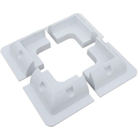 Lot de 1 supports de montage universels pour panneau solaire 4 coins sans perçage avec colle pour camping-car, bateau, toit plat, caravane résistant aux UV Blanc (1/5)