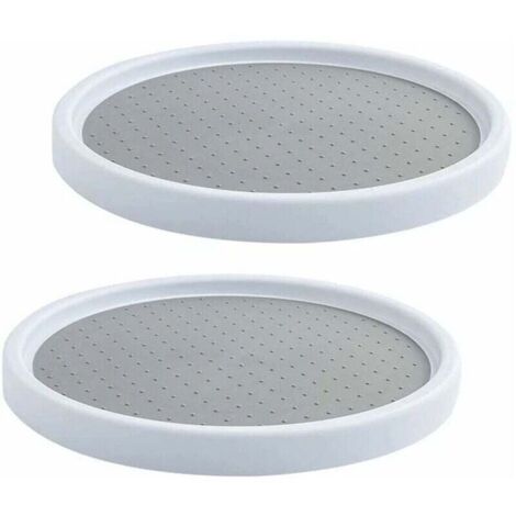 Plateau Tournant Épices Plastique 360 Degrés Rangement Cuisine Organisateur Placard Rotatif (1/4)