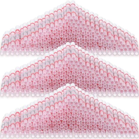 300PCS Connecteurs de Fil à Souder Connecteur Bout à Bout Thermorétractable Bornes de Fil d'Épissure Électrique Isolées(Rouge,22-18 AWG) (1/5)