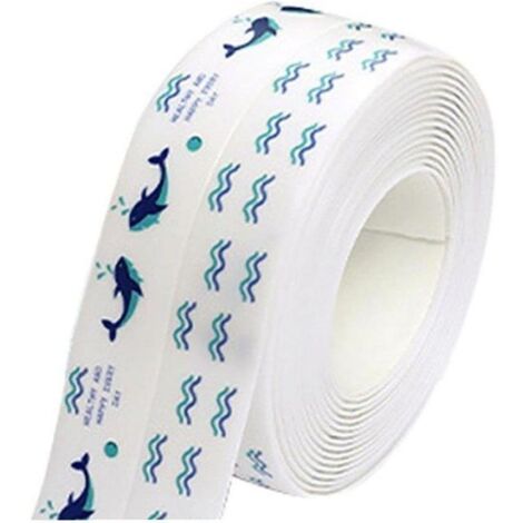 Ruban d'étanchéité, Bande d'étanchéité Auto-adhésive imperméable pour Bain, Bande de calfeutrage, Ruban d'étanchéité pour Salle de Bain, Toilette, Cuisine, Mur
