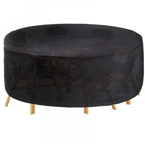Housse de protection ronde pour table de jardin, 120 x 75 cm, imperméable, pour meubles de jardin (1/5)