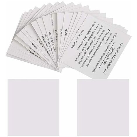 Lot de 50 patchs de réparation 5,5 x 6,5 cm – Rustines transparentes pour piscines, matelas, bouées – Solution durable et étanche (1/5)