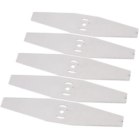 5 Lames de Rechange pour Coupe Herbe, Acier Lames de Tondeuse À Gazon en Acier Avec Lames Tranchantes, Lames de Tondeuse Électrique (1/5)