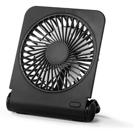 2500mAh Ventilateur Portable USB, 4 Vitesses Mini Ventilateur Rechargeable, Ultra Silencieux- Ventilateur de Table Orientable (1/5)