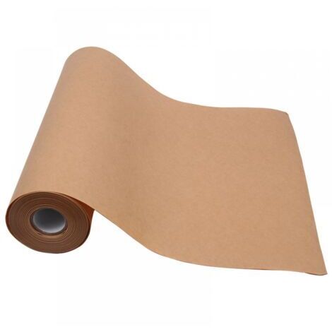 Rouleau de papier kraft 0,3m x 30m – Non ciré, épaisseur optimale pour emballage et projets créatifs – Protection des sols et murs (1/3)
