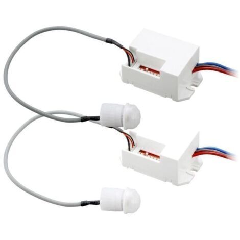 Lot de 2 Détecteurs de Mouvement Encastrable Infrarouge IP65 (1/5)