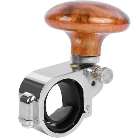 Bouton de volant, booster de direction de voiture poignée boule volant en bois Cadeau (1/5)
