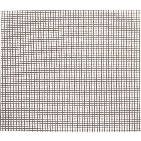 Lot de 5 tapis de cuisson en maille antiadhésifs et réutilisables, pour charbon de bois et gaz, marron (1/5)